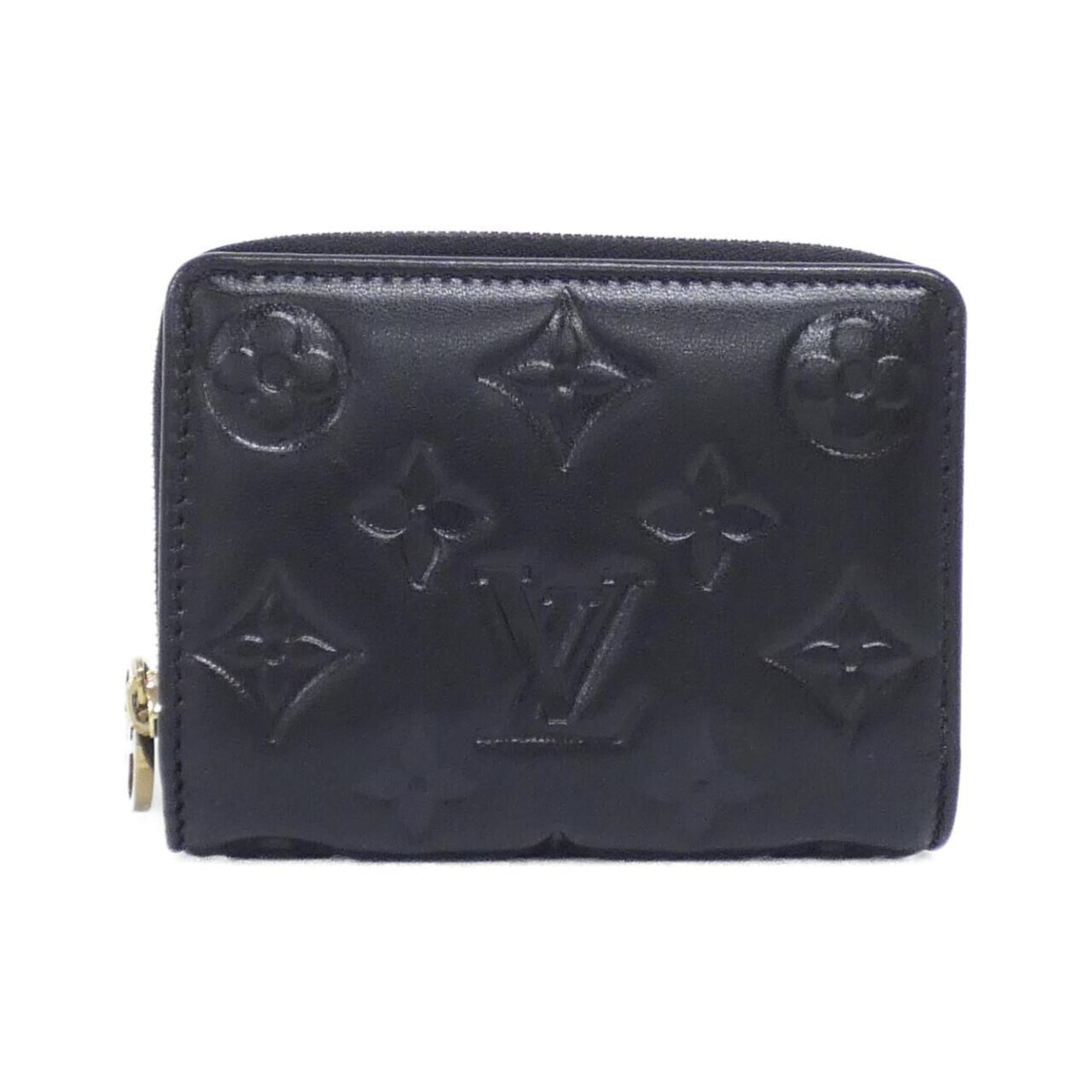 Louis Vuitton Black Leather Coin Purse/Coin Case