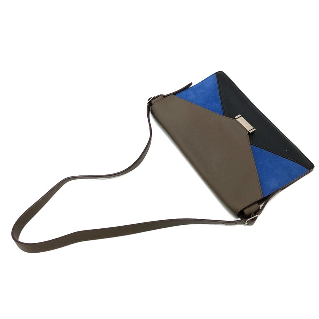 Celine Brown Leather Shoulder Bag