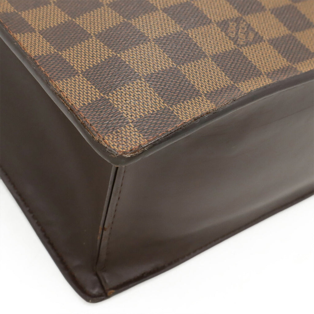 Louis Vuitton Brown Damier Canvas Pvc Handbag Tote Bag