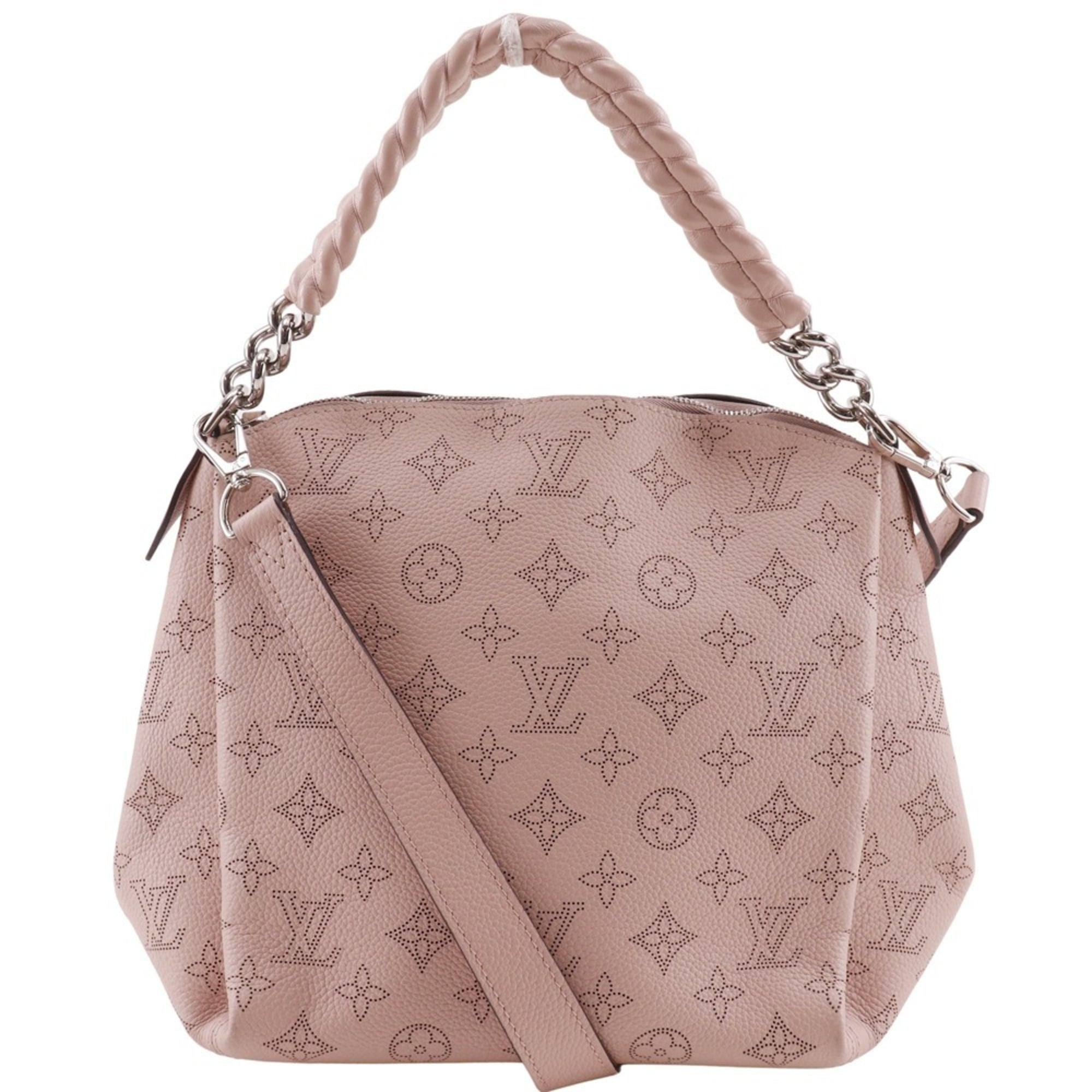 Louis Vuitton Magnolia Pink Mahina Leather Monogram Shoulder Bag