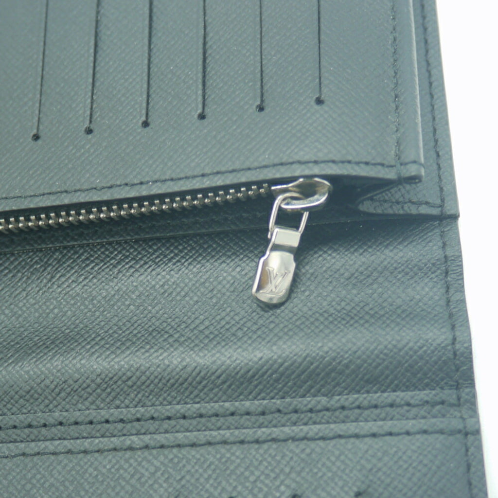 Louis Vuitton Noir Taiga Leather Long Wallet