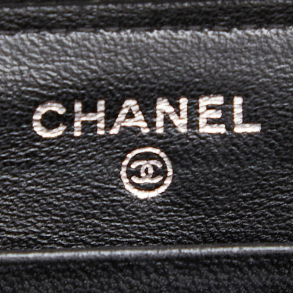 Chanel Matelasse Black Leather Long Wallet (Bi-Fold)