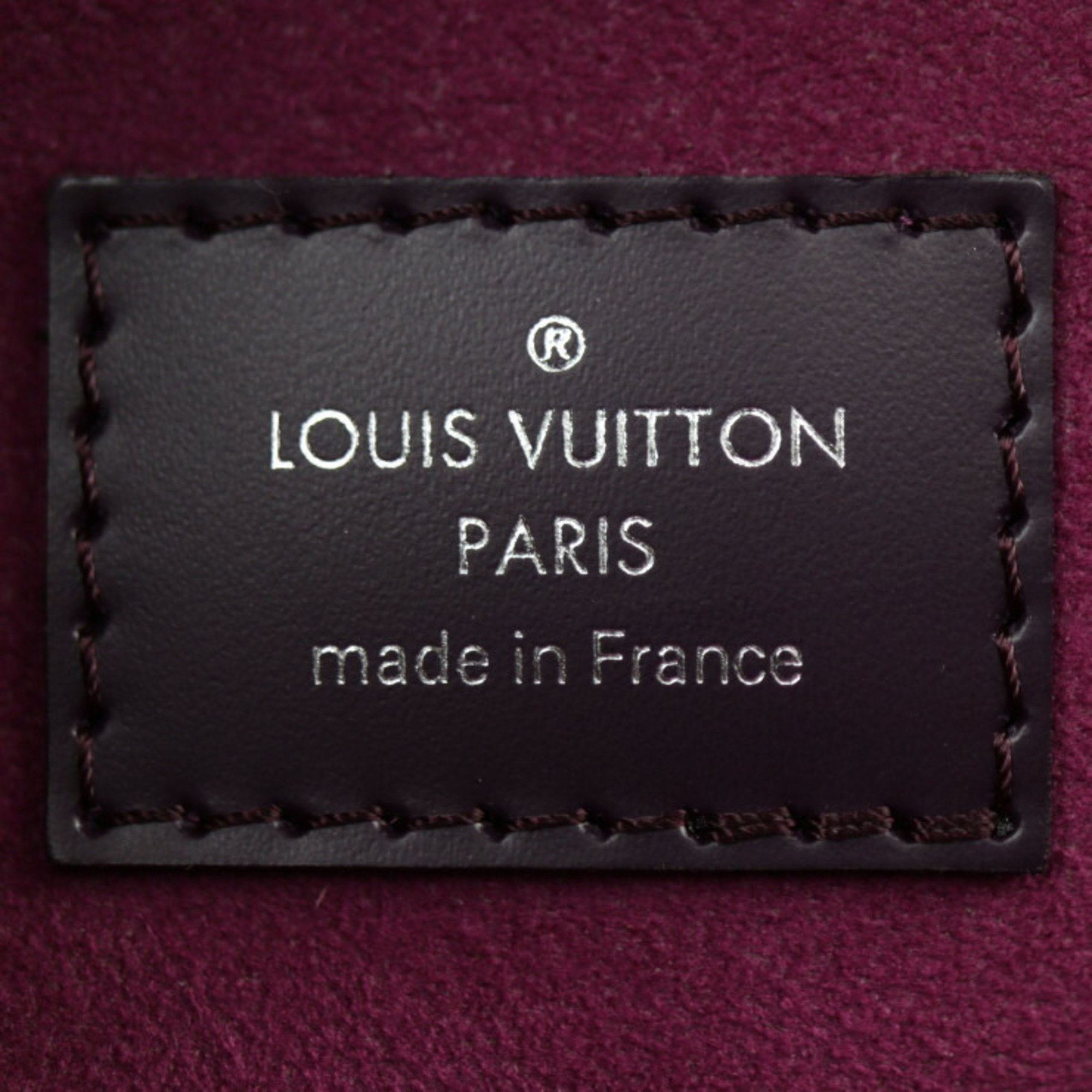 Louis Vuitton Cassis Leather Clutch Bag Handbag Pochette Shoulder Bag