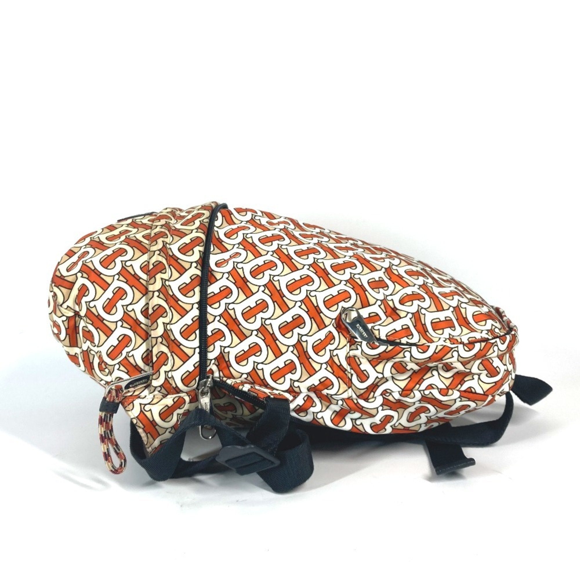 Burberry Orange White Nylon Fanny Pack Sling Bag