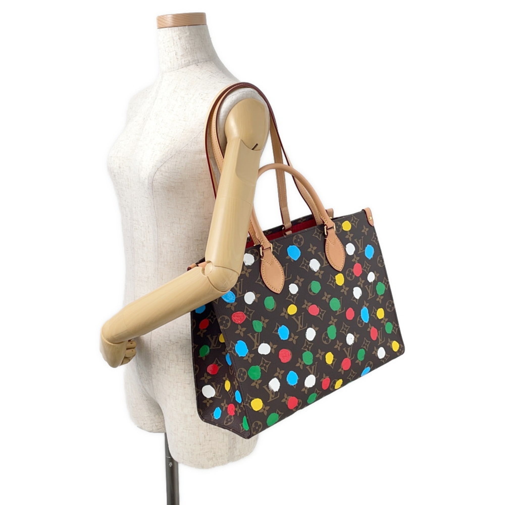 Louis Vuitton Monogram Red Color Monogram Tote Bag