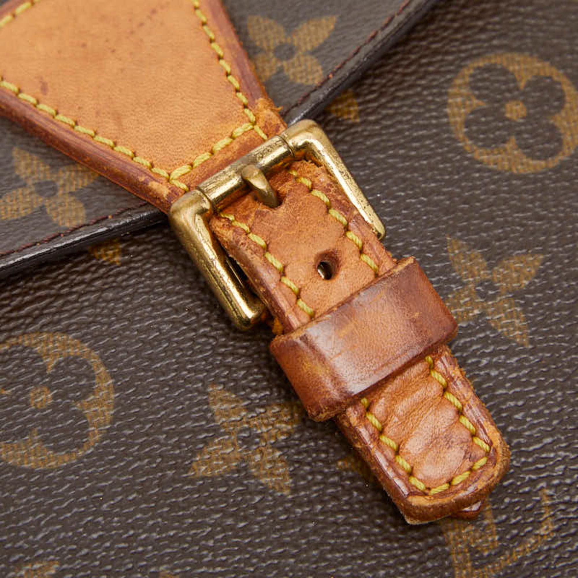 Louis Vuitton Brown Pvc Leather Shoulder Bag