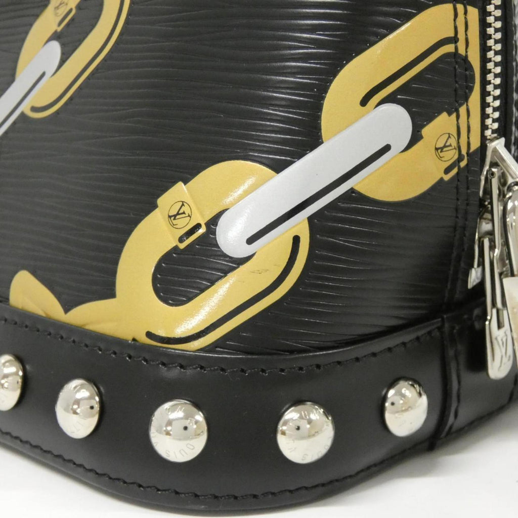 Louis Vuitton Black Leather Handbag