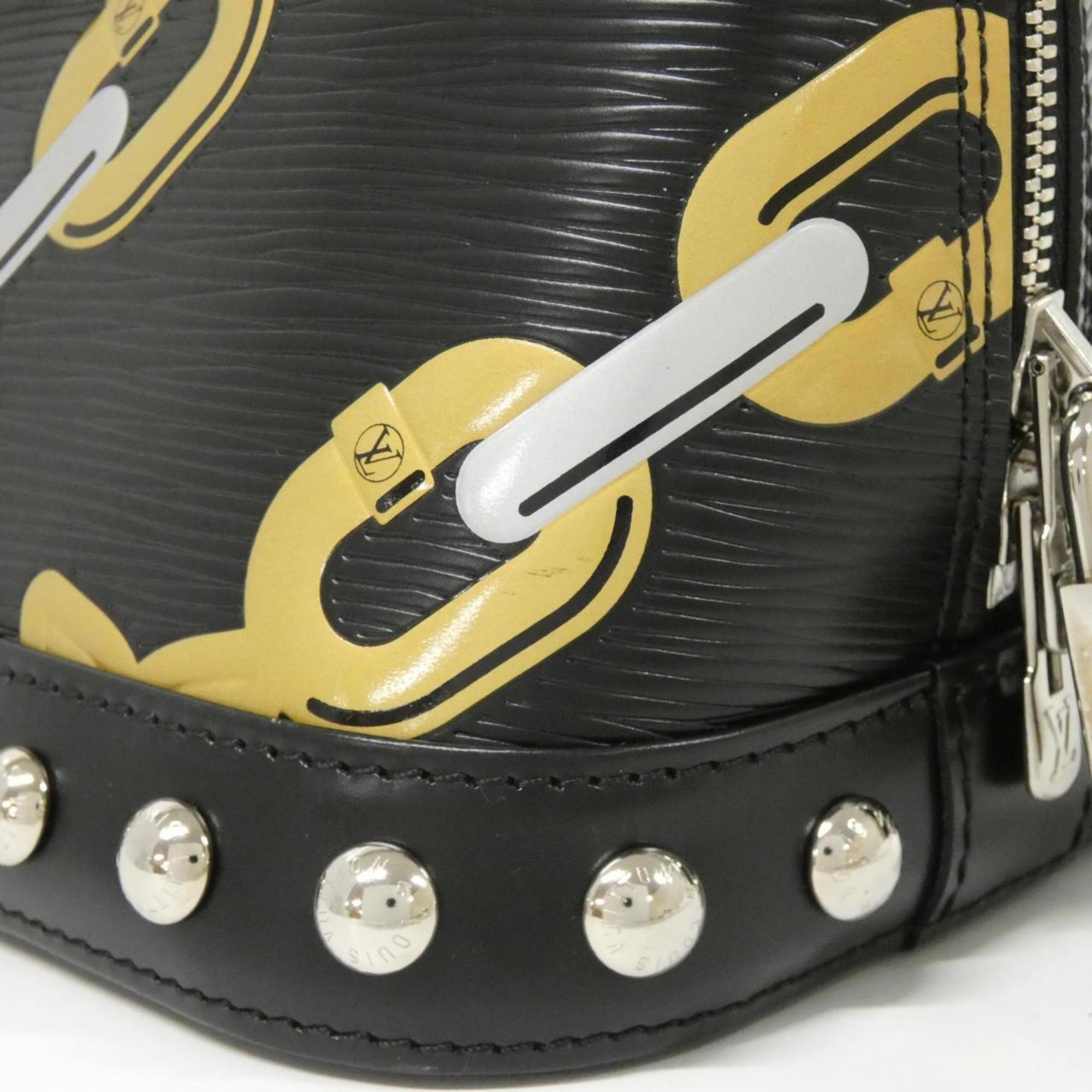 Louis Vuitton Black Leather Handbag