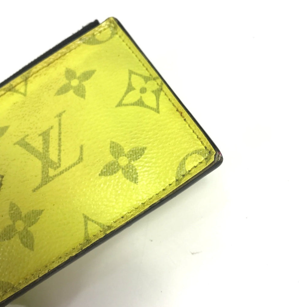 Louis Vuitton Taigarama Yellow Monogram Taiga Leather Coin Purse/Coin Case