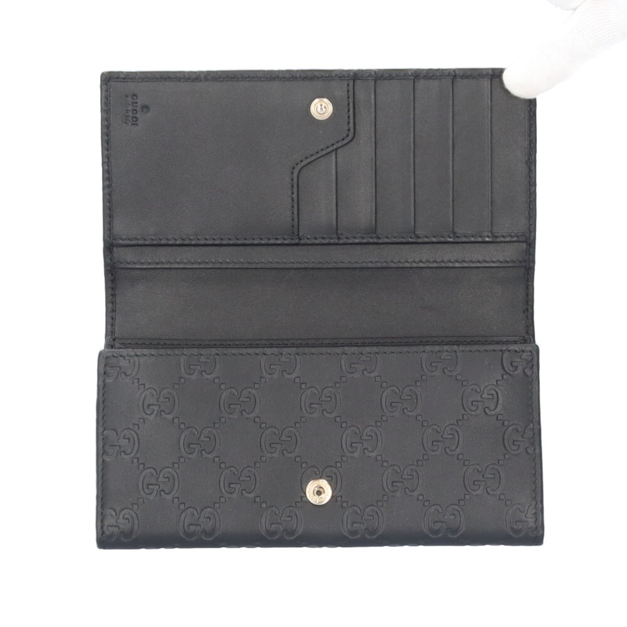 Gucci Black Leather Coin Purse/Coin Case (Pre-Owned)