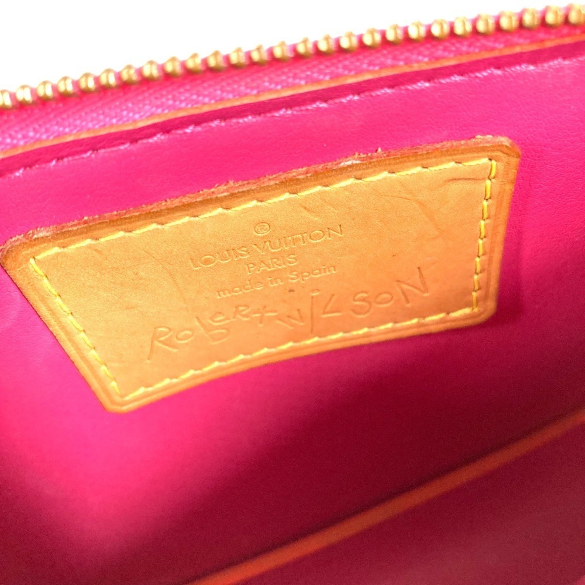 Louis Vuitton Pink Monogram Vernis Handbag Pouch Shoulder Bag