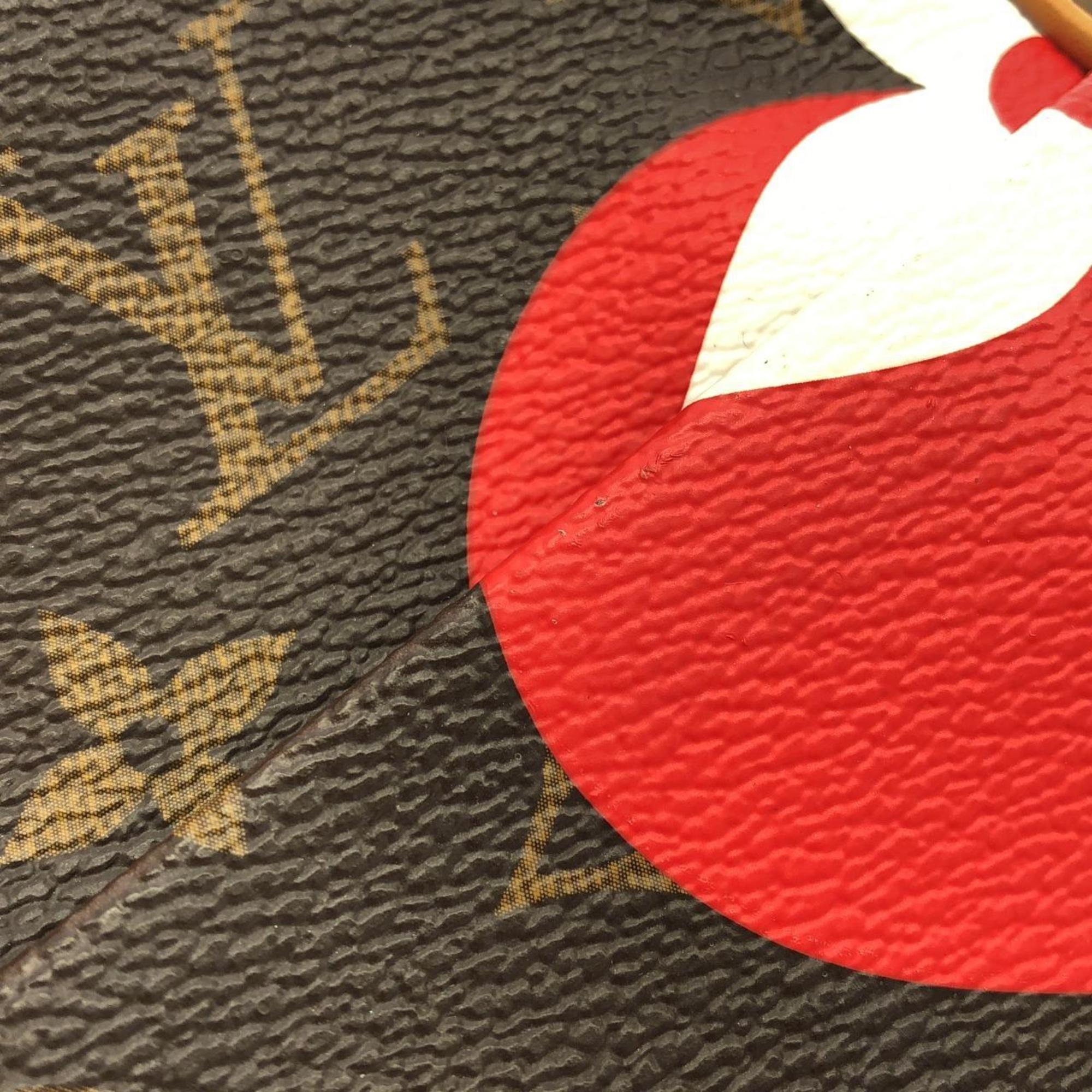 Louis Vuitton Brown Coated Canvas Shoulder Bag