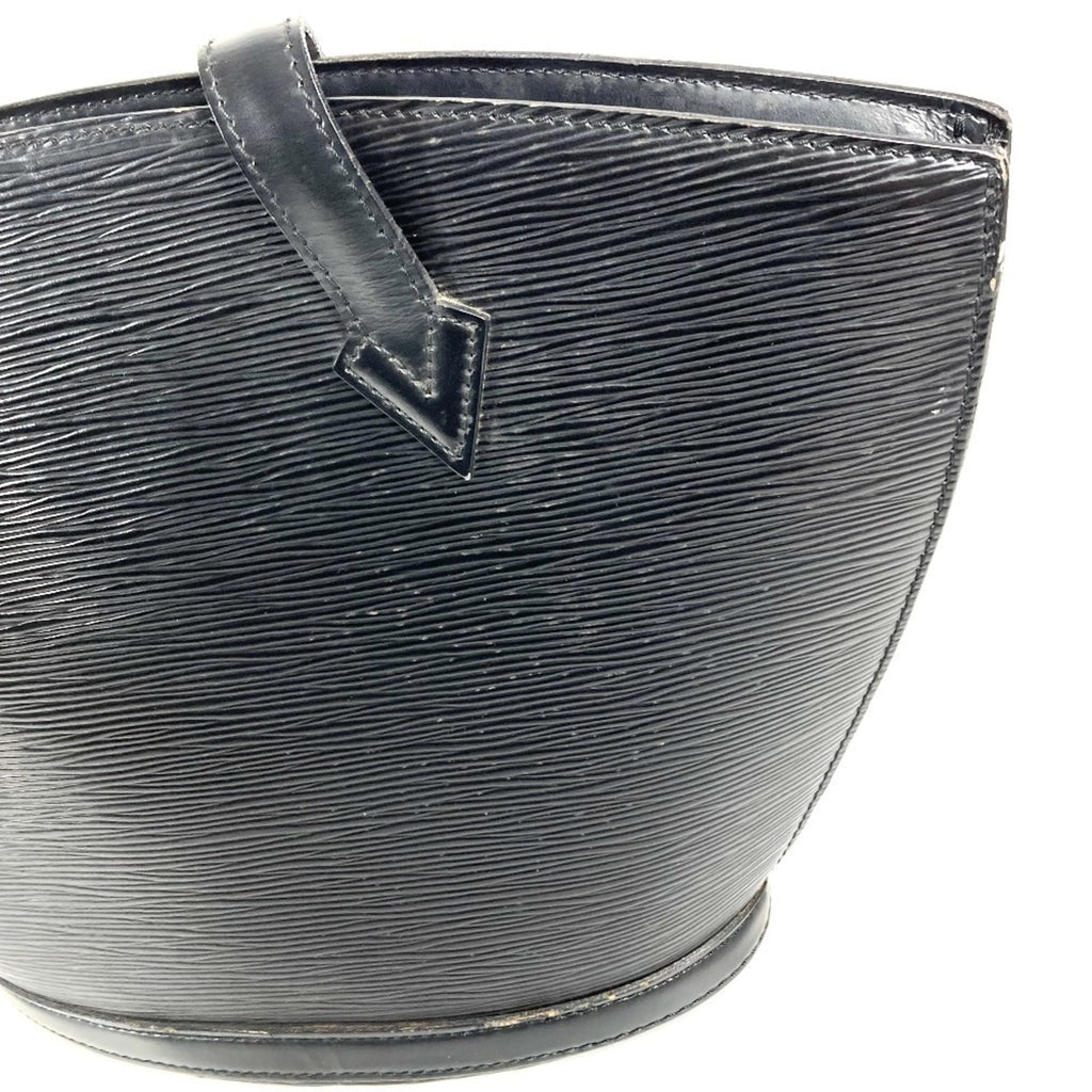 Louis Vuitton Black Noir Epi Leather Handbag Tote Bag