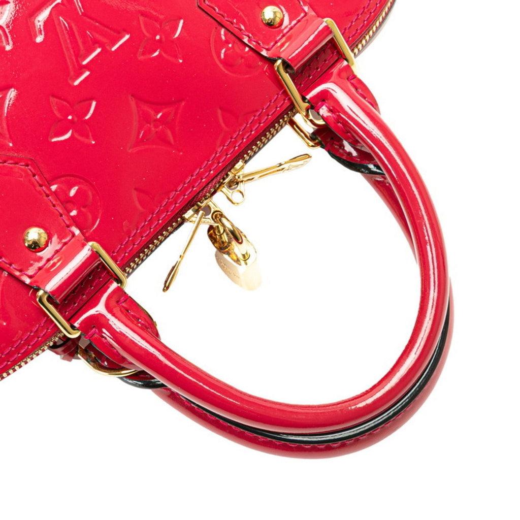 Louis Vuitton Red Color Rouge Grenadine Patent Leather Handbag