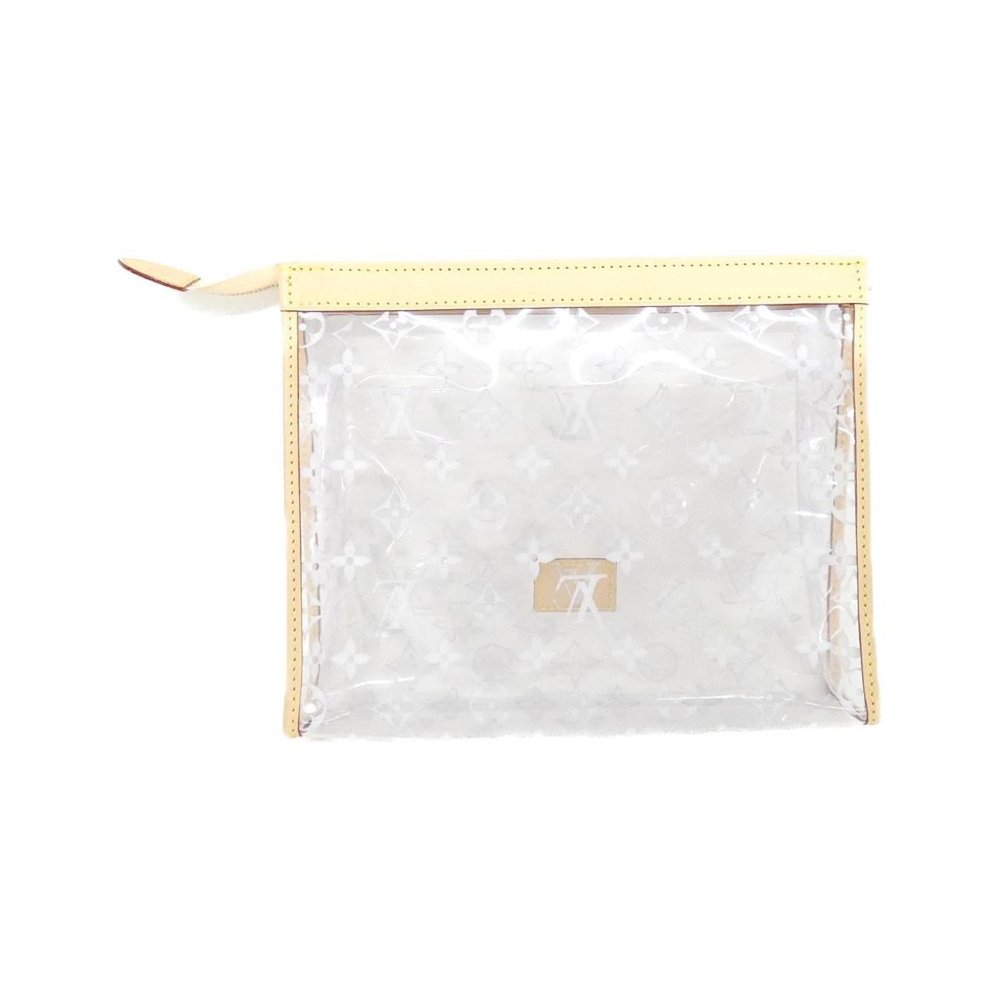 Louis Vuitton Gold Natural Polyester Pouch