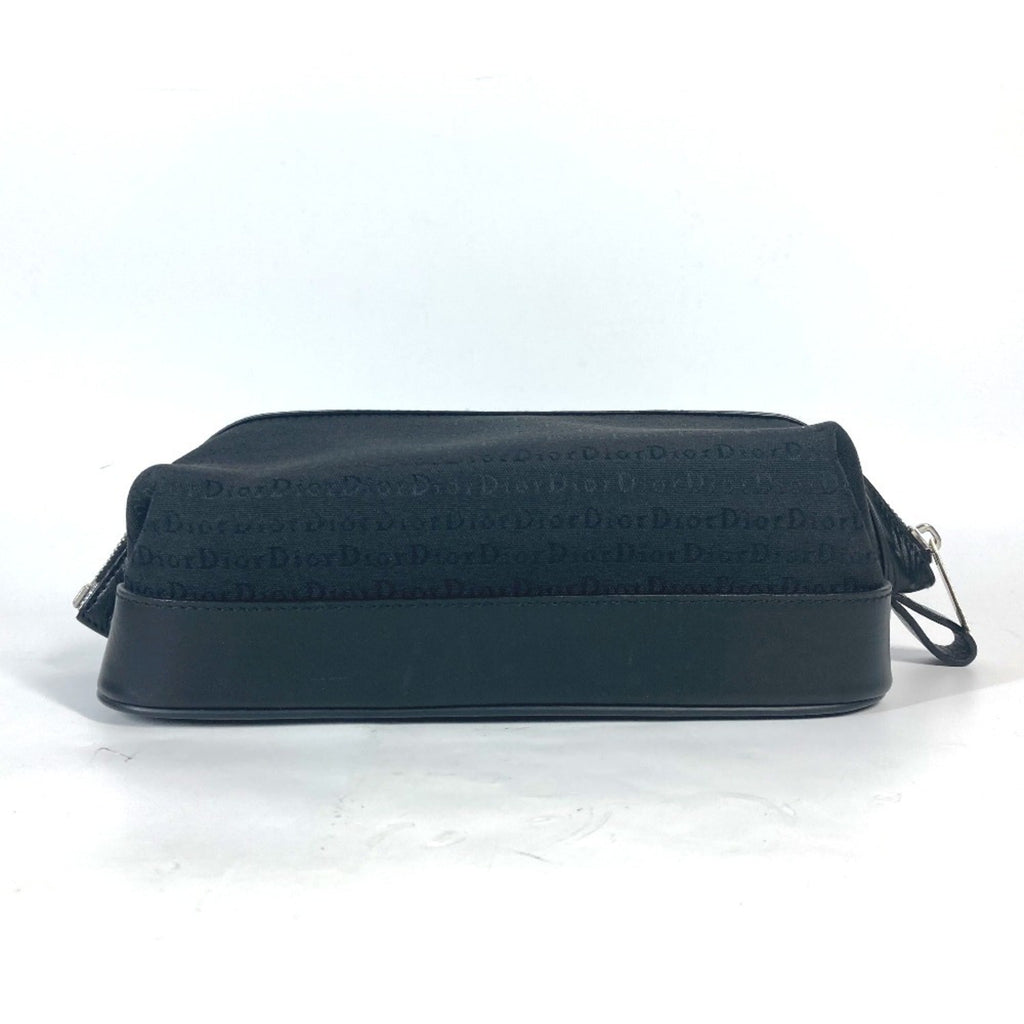 Christian Dior Black Canvas Leather Pouch (Pre-Owned)