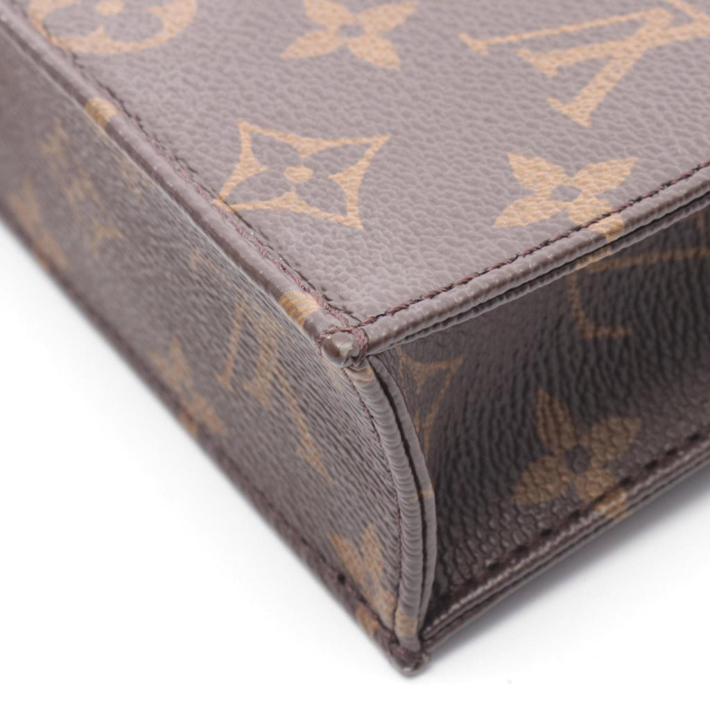 Louis Vuitton Brown Coated Canvas Leather Handbag
