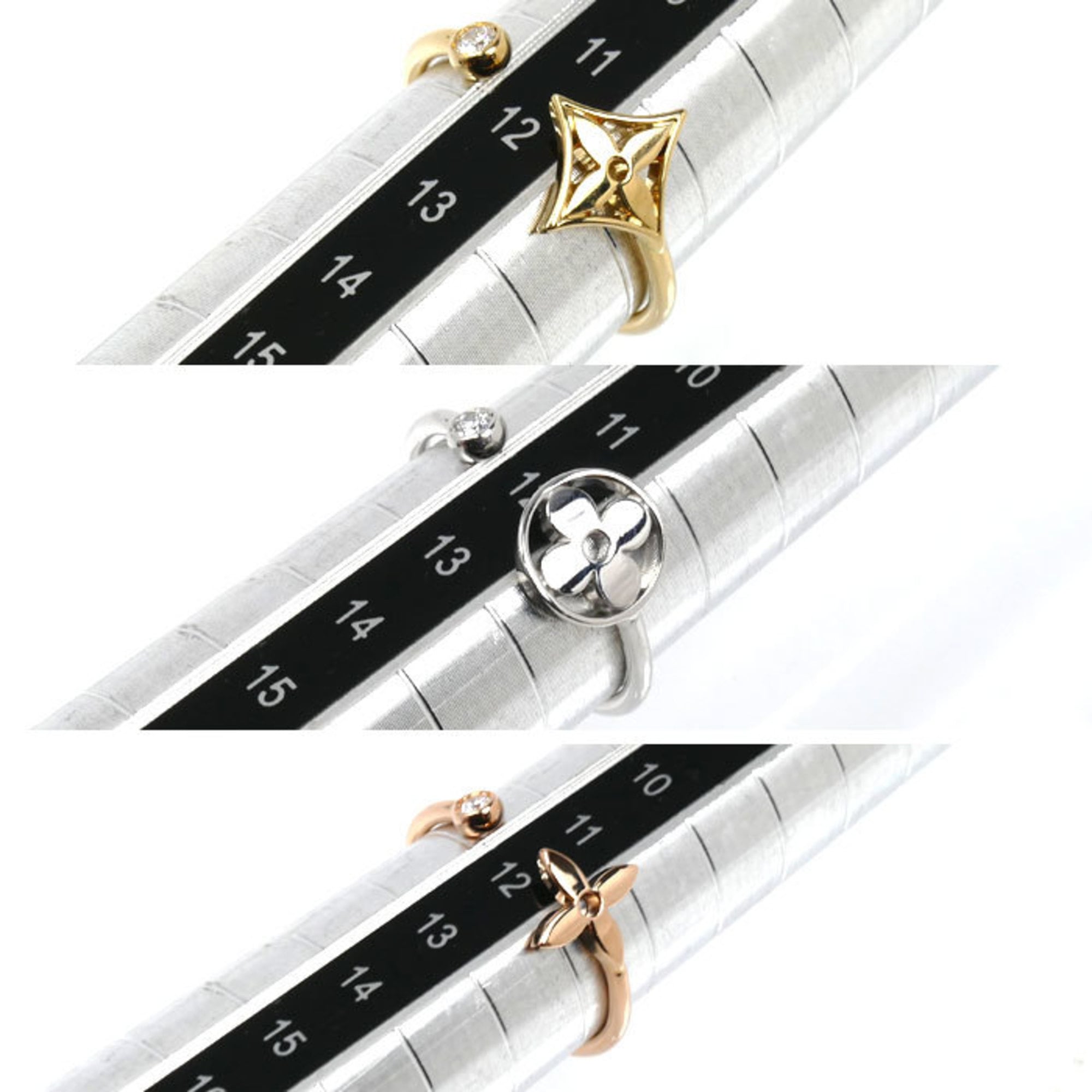 Louis Vuitton Yellow Gold (18K) Pink Gold (18K) White Gold (18K) Band Ring