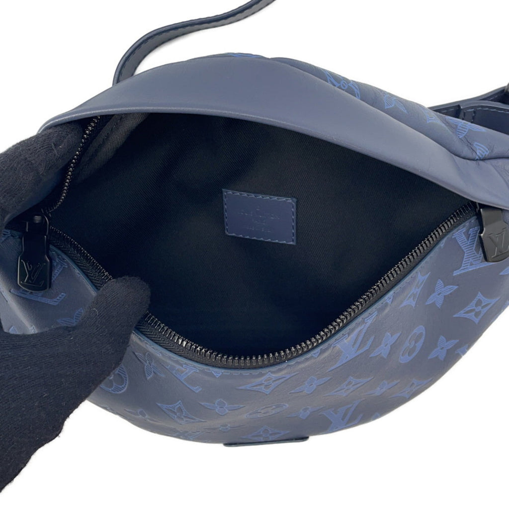 Louis Vuitton Navy Noir Monogram Shadow Fanny Pack Sling Bag