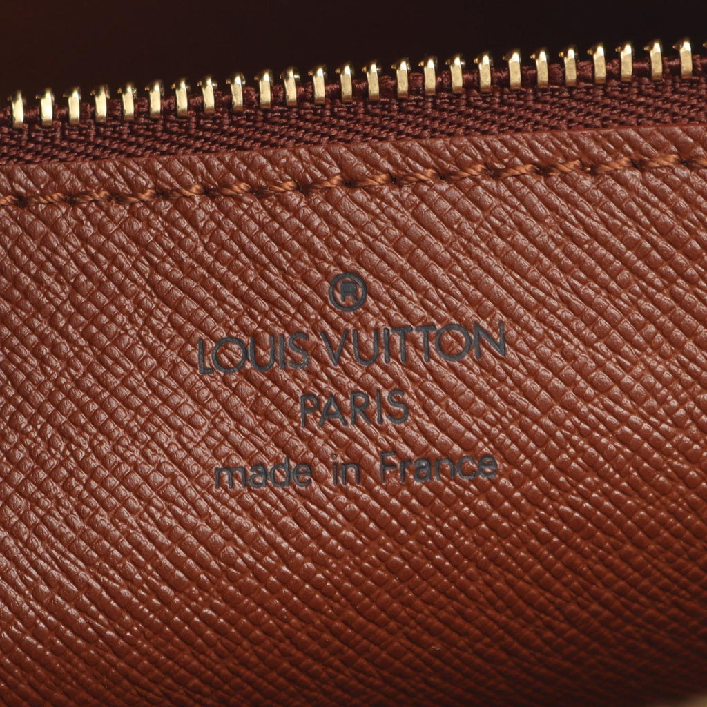 Louis Vuitton Brown Coated Canvas Leather Handbag Shoulder Bag