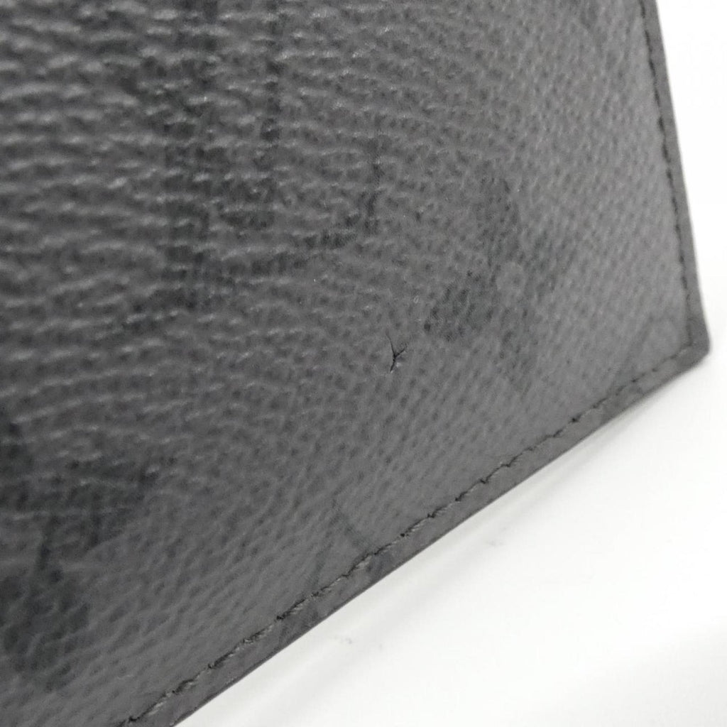 Louis Vuitton Black Gris Coated Canvas Leather Coin Purse/Coin Case