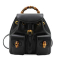 Gucci Black Leather Backpack (Pre-Owned)