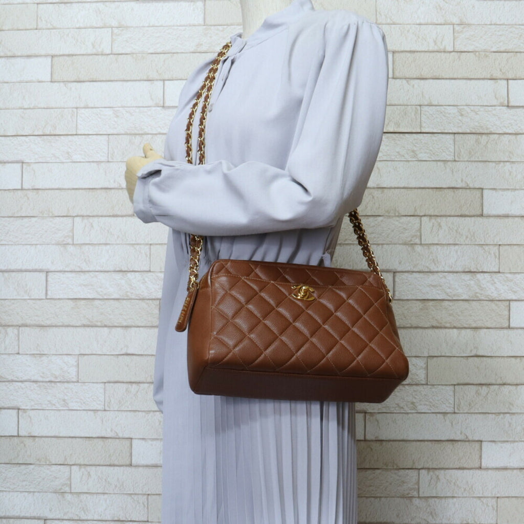 Chanel Brown Leather Shoulder Bag