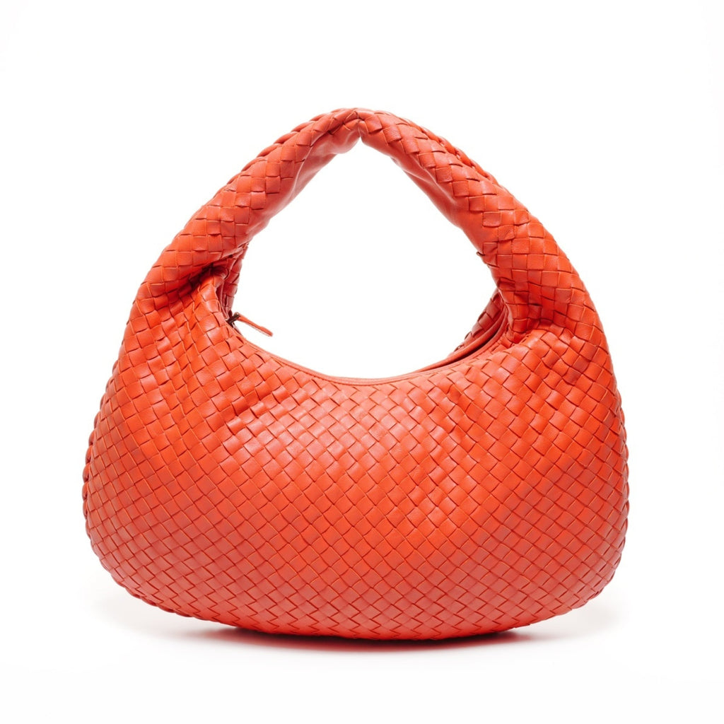 Bottega Veneta Red Color Intrecciato Handbag