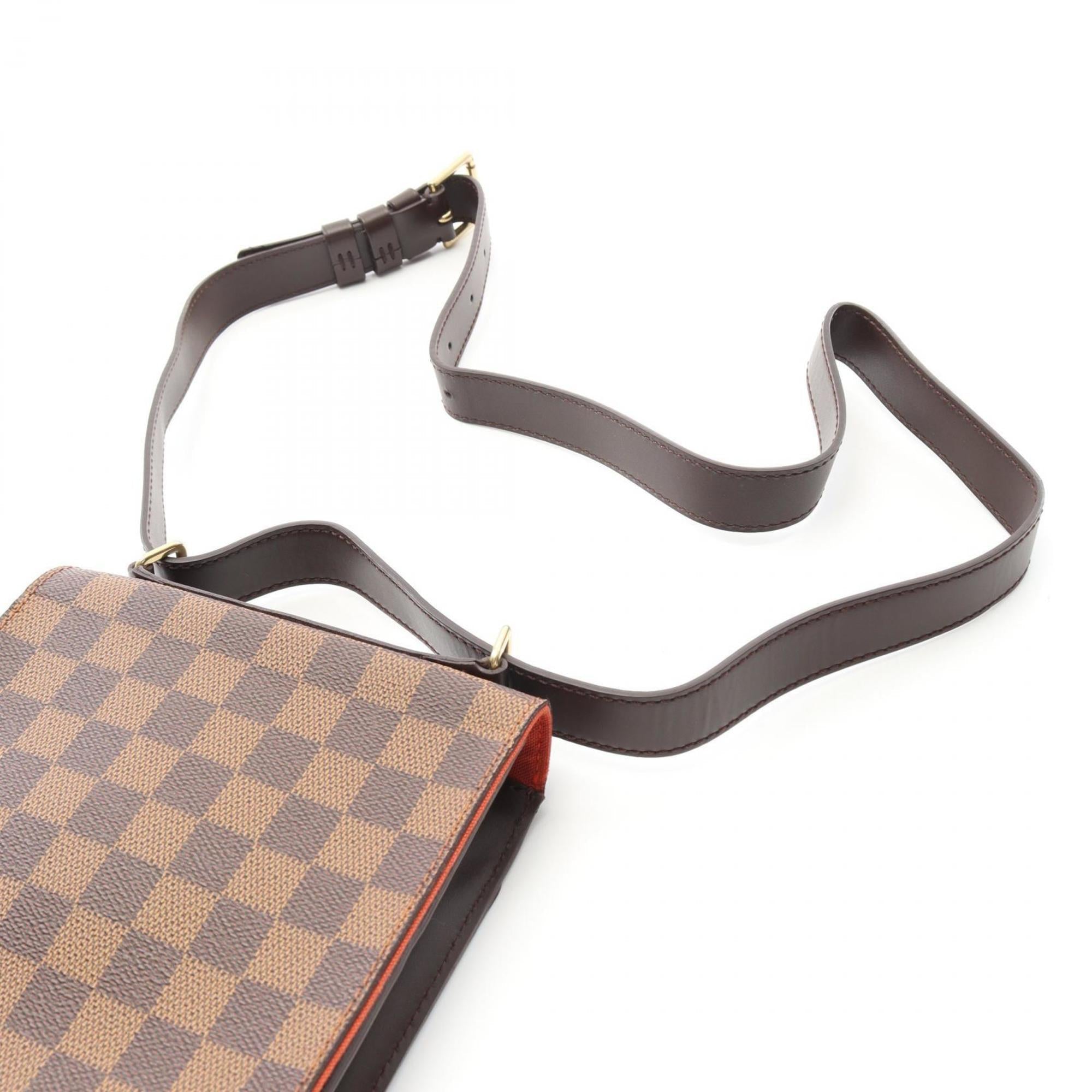 Louis Vuitton Damier Brown Ebene Coated Canvas Leather Shoulder Bag