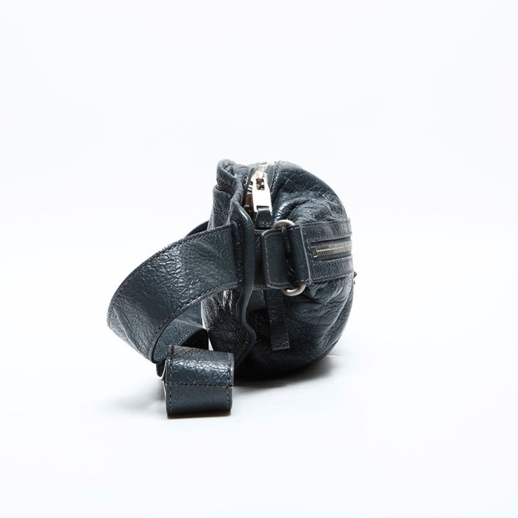 Balenciaga Gray Leather Fanny Pack