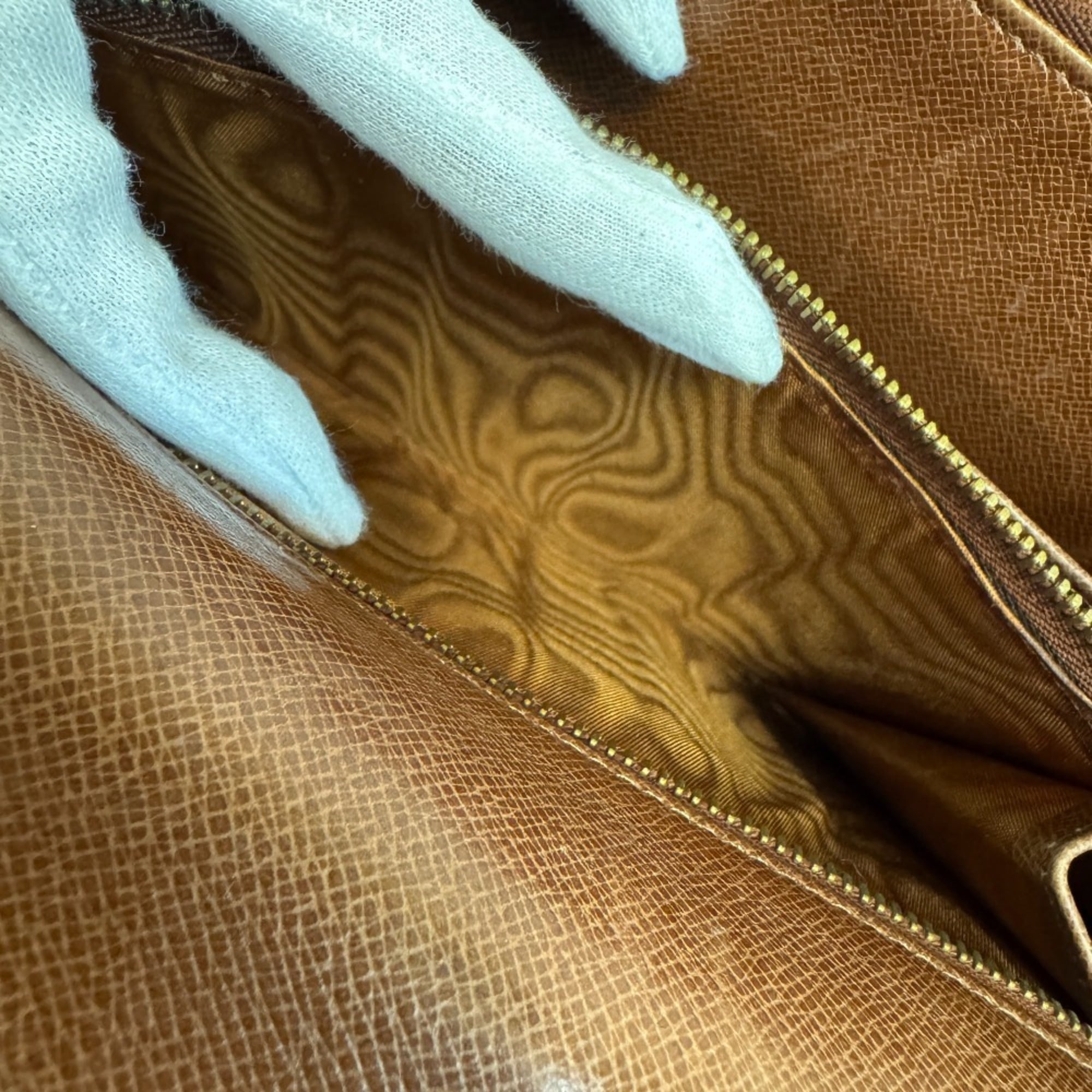Louis Vuitton Brown Leather Shoulder Bag