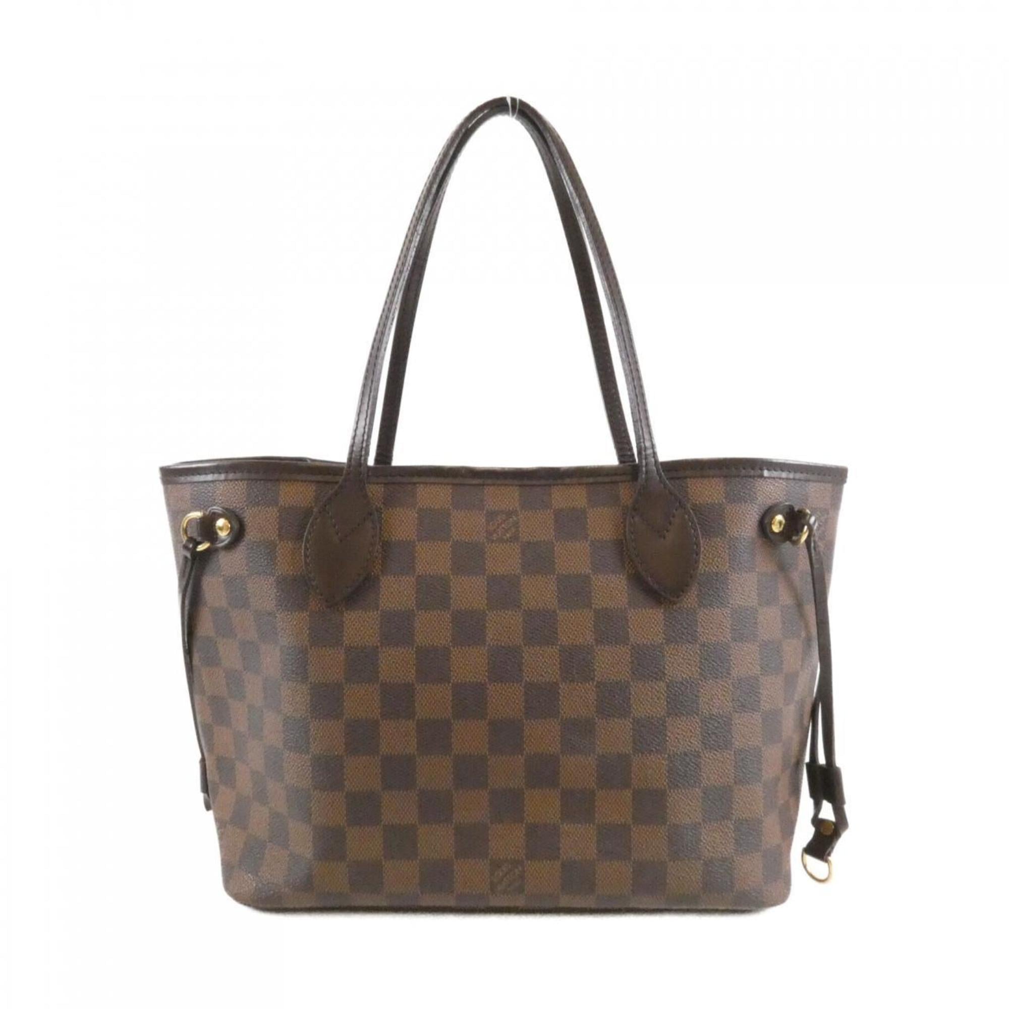 Louis Vuitton Brown Coated Canvas Handbag