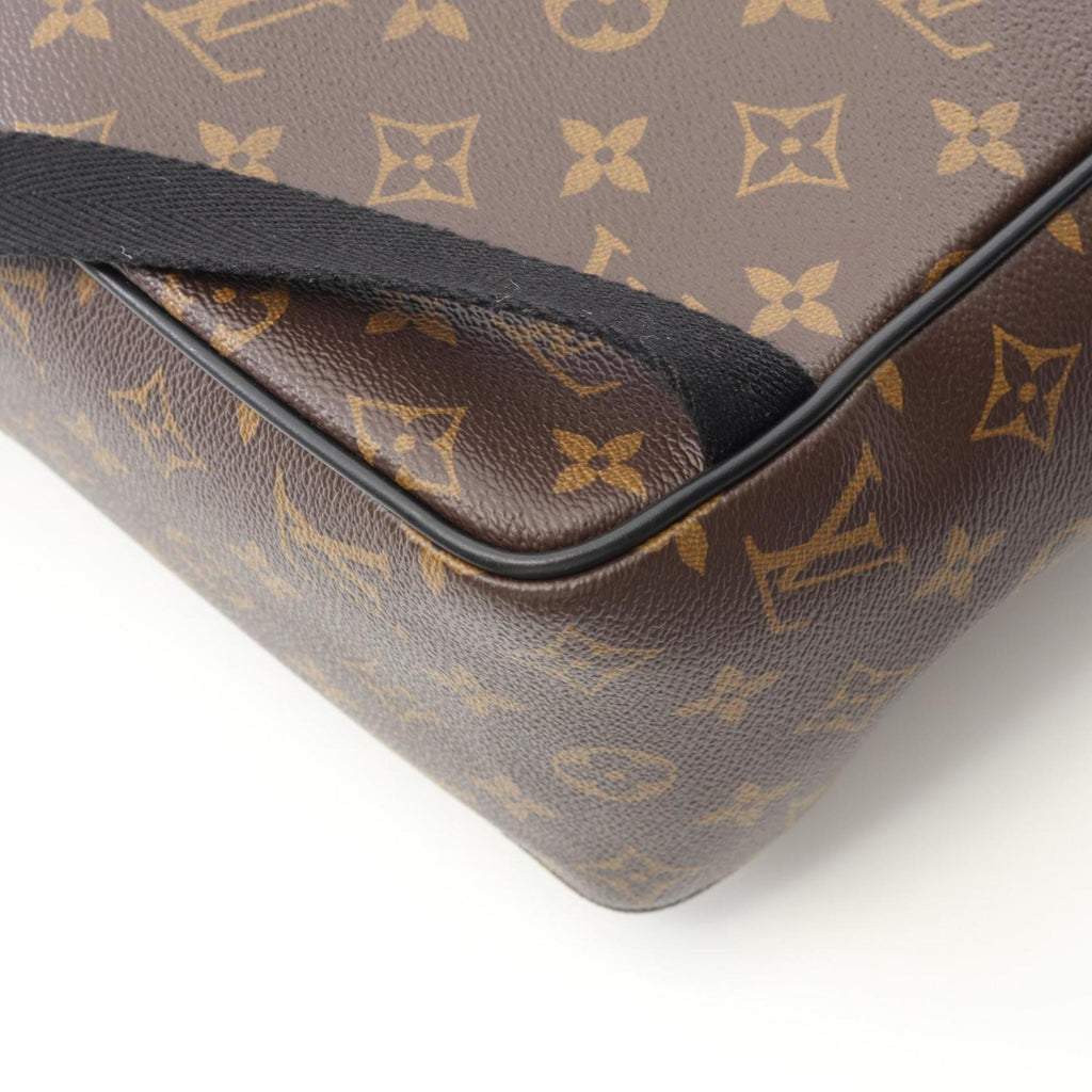 Louis Vuitton Black Brown Monogram Macassar Coated Canvas Monogram Pvc Leather Backpack