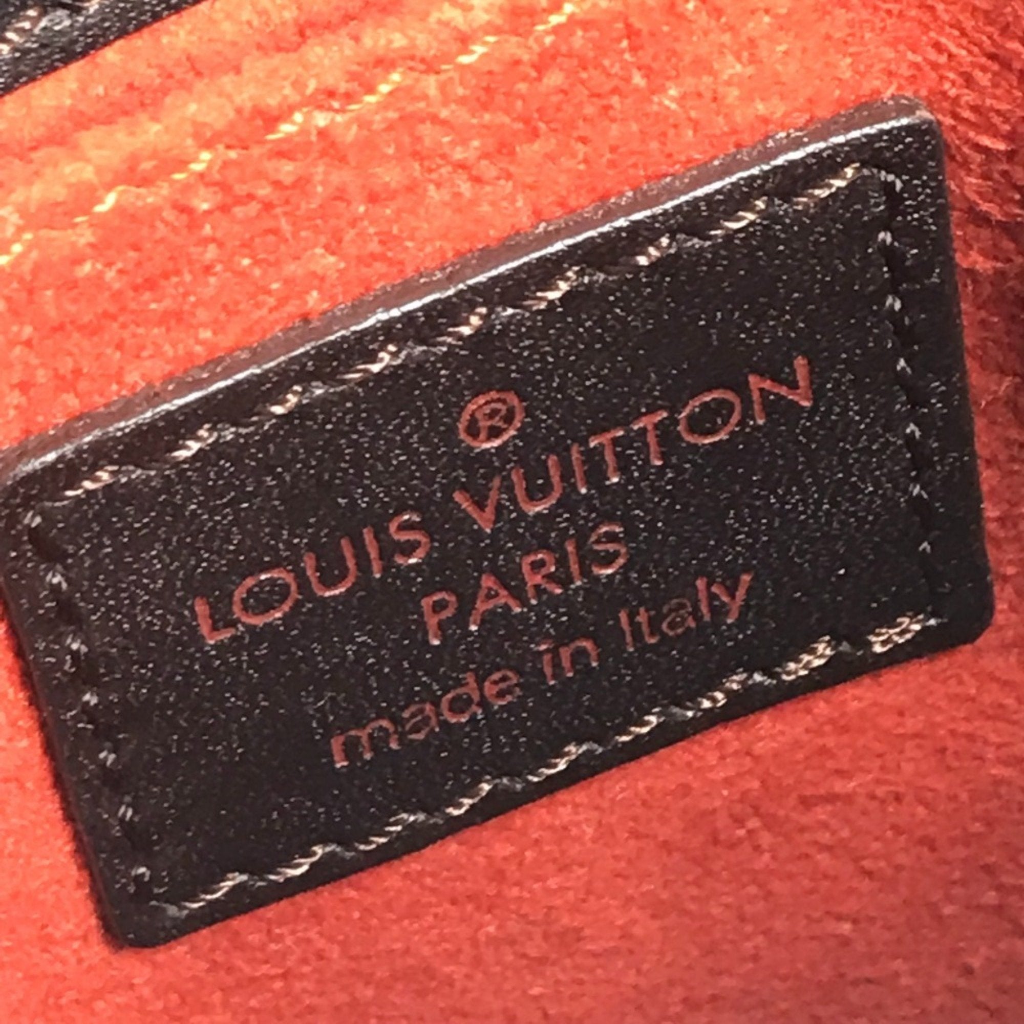 Louis Vuitton Brown Ebene Leather Pochette Shoulder Bag