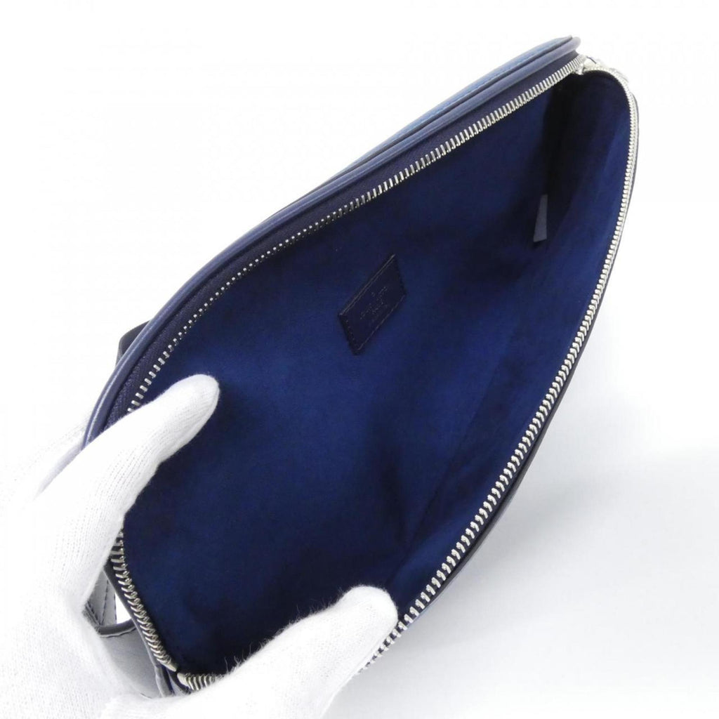 Louis Vuitton Epi Azur Blue Leather Shoulder Bag