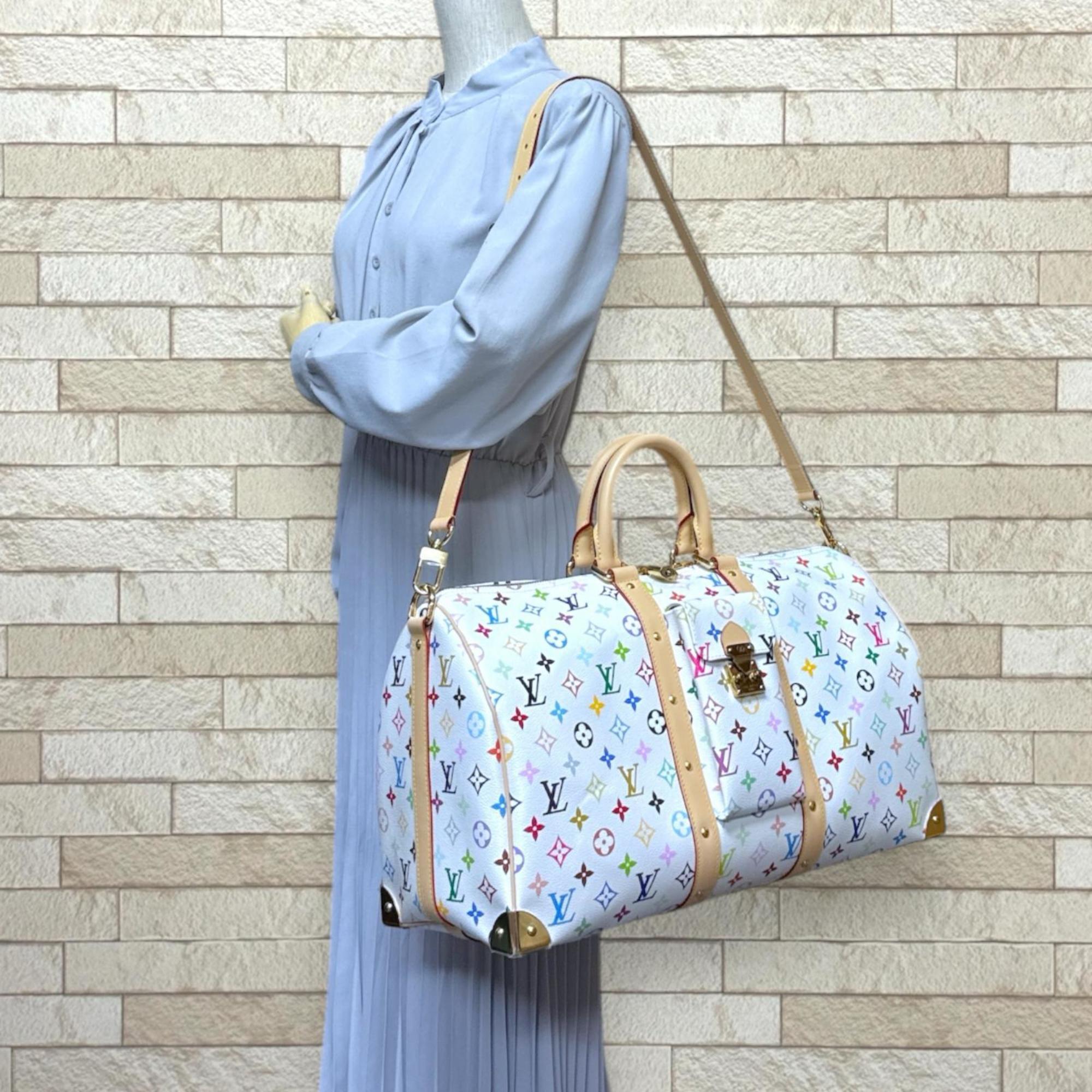 Louis Vuitton Monogram Multicolore Multi-Color White Monogram Multicolore Boston Bag