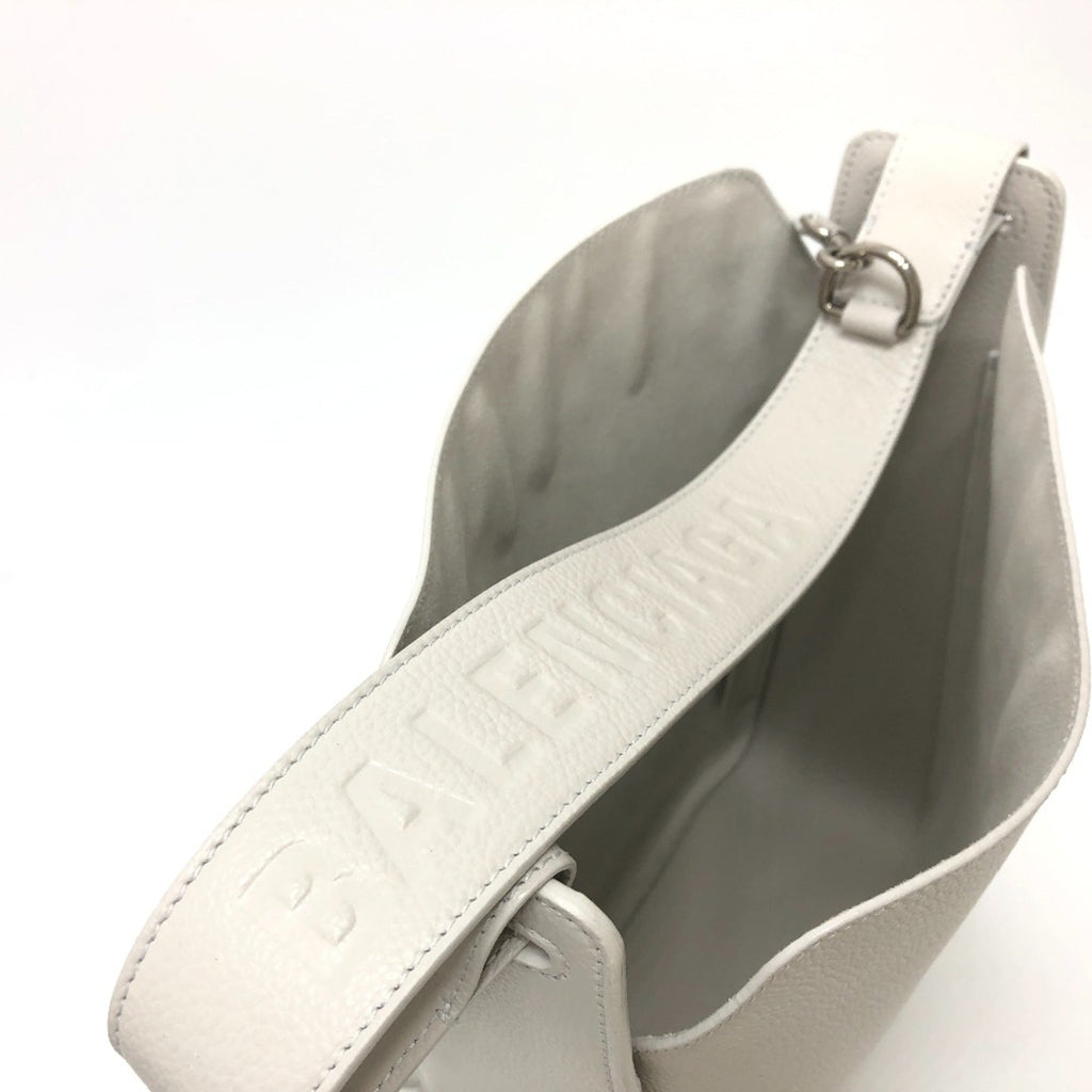 Balenciaga White Leather Shoulder