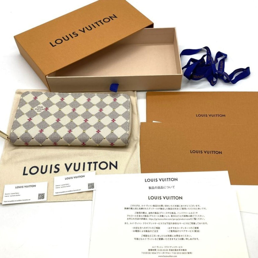 Louis Vuitton White Damier Azur Long Wallet