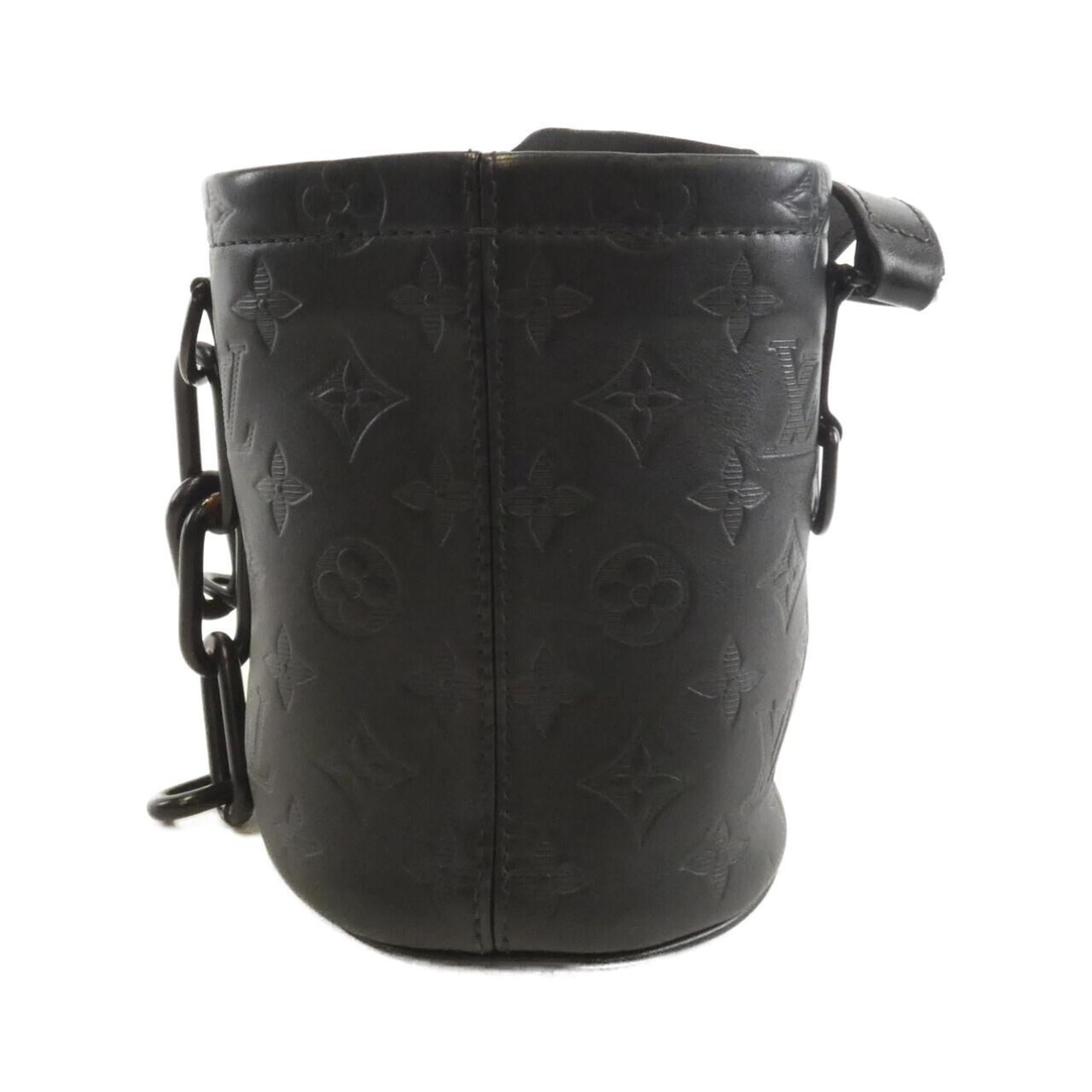 Louis Vuitton Black Leather Shoulder Bag