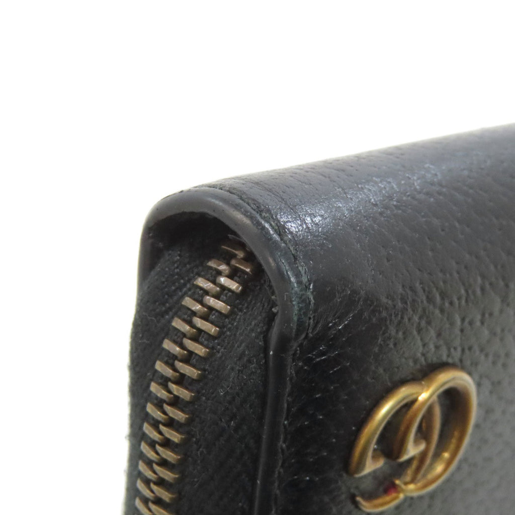 Gucci Black Leather Long Wallet (Bi-Fold) (Pre-Owned)