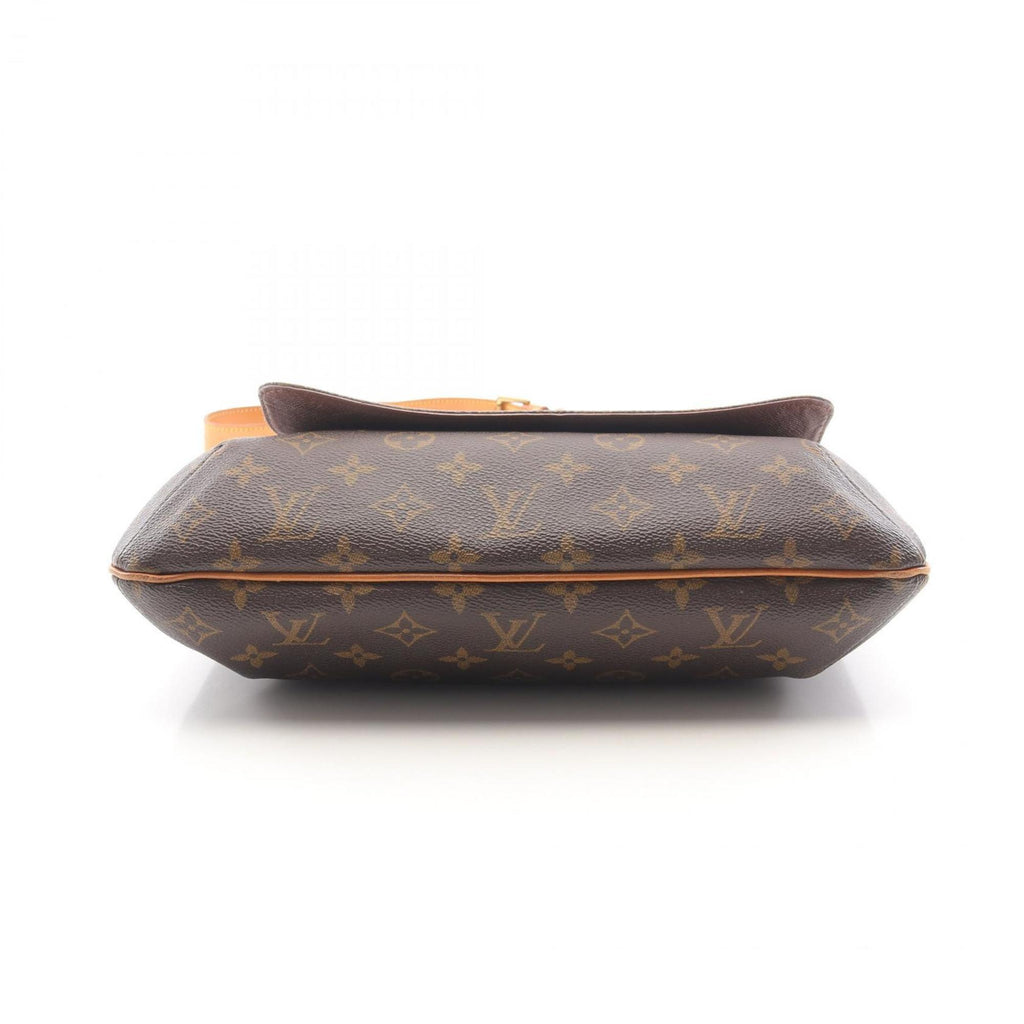 Louis Vuitton Brown Coated Canvas Leather Shoulder Bag