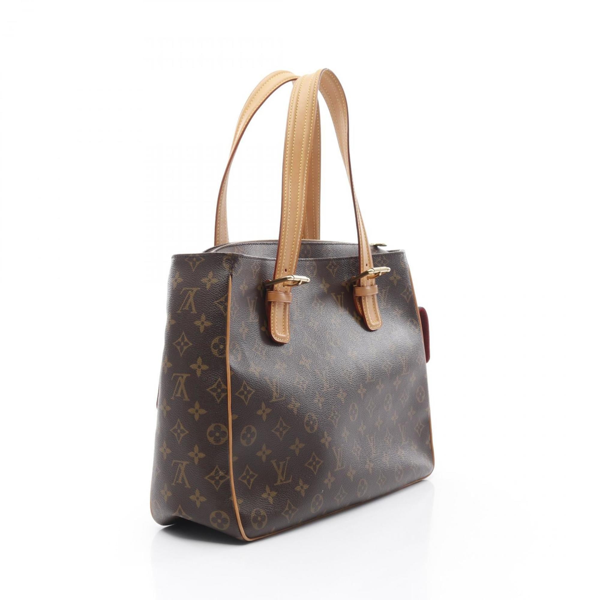 Louis Vuitton Brown Monogram Leather Handbag