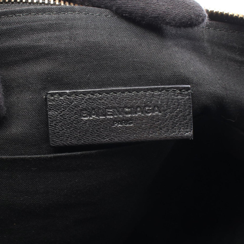 Balenciaga Black Leather Clutch Bag Hand