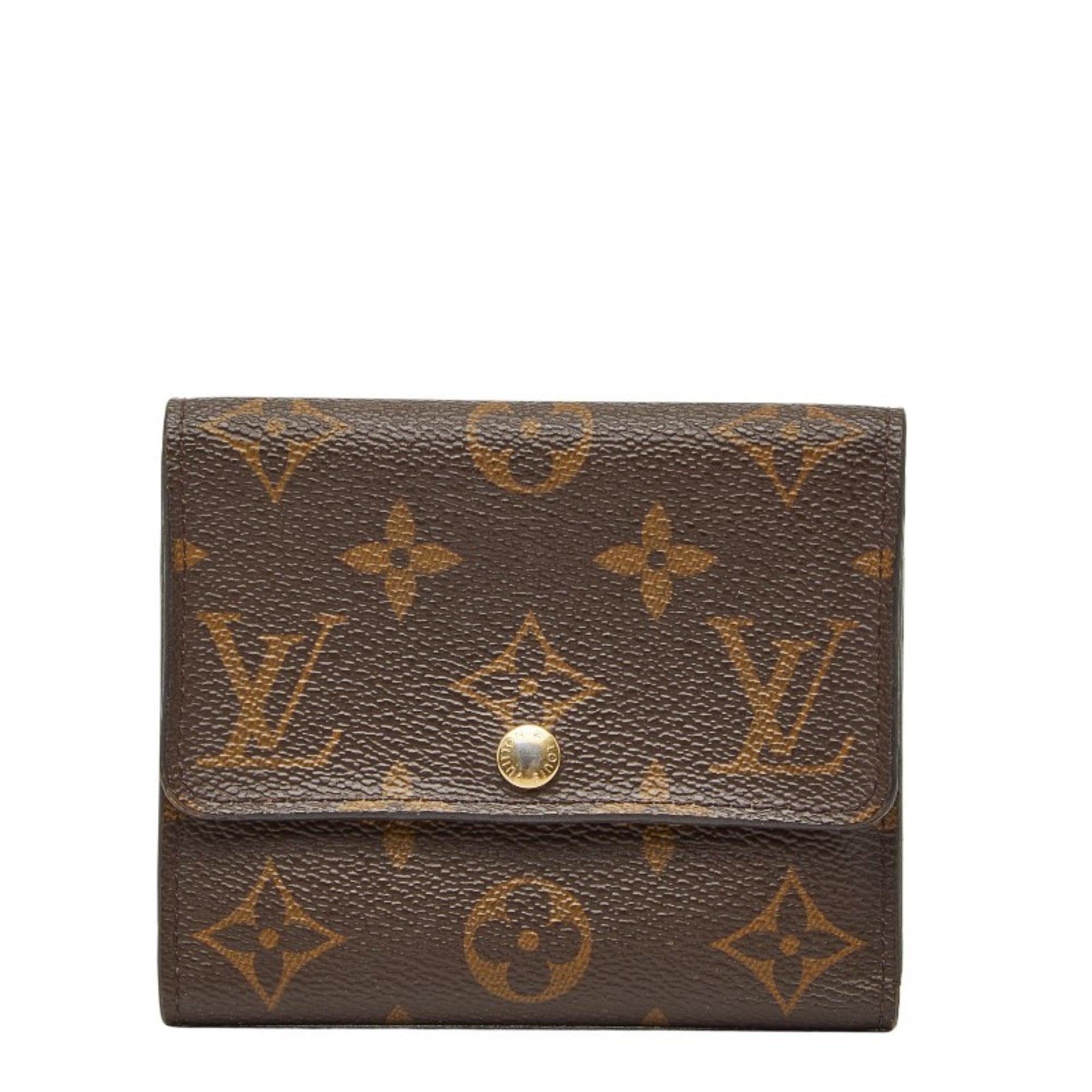 Louis Vuitton Brown Pvc Wallet (Tri-Fold)