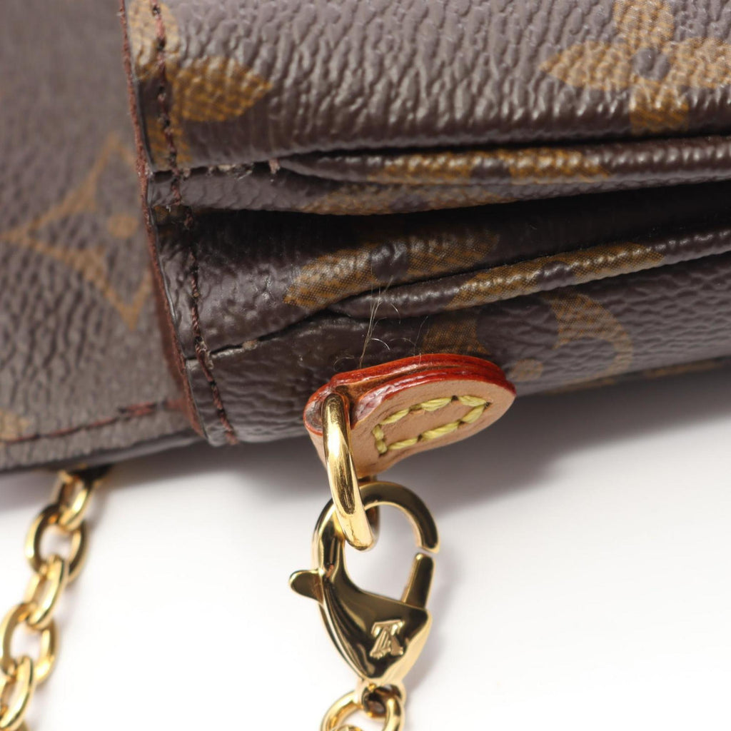 Louis Vuitton Brown Pvc Leather Handbag
