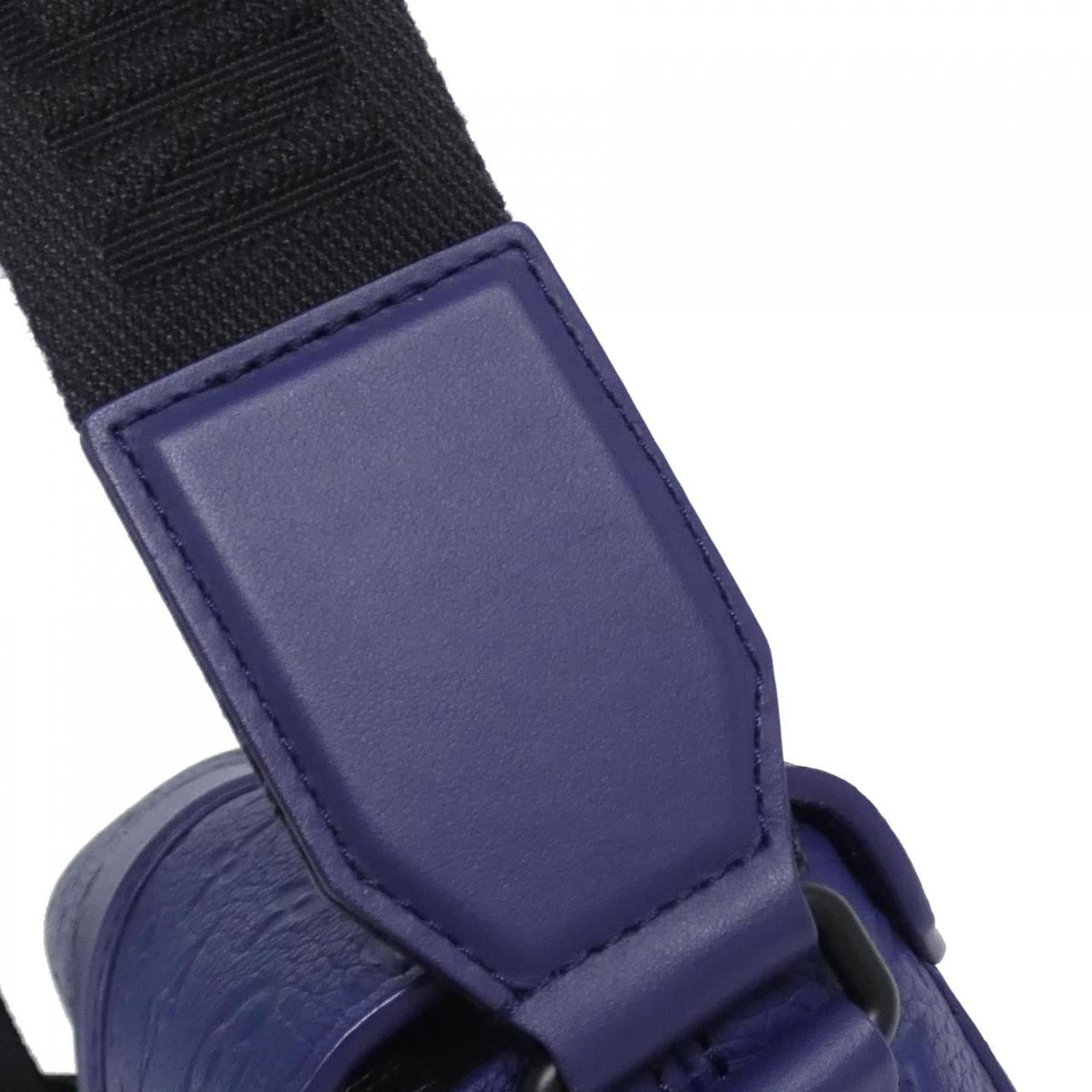 Louis Vuitton Taurillon Blue Nuit Leather Shoulder Bag