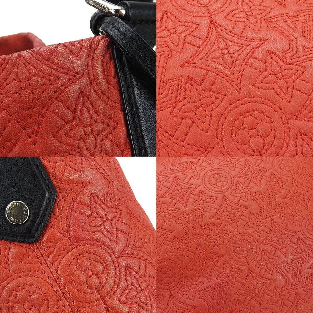Louis Vuitton Black Red Color Monogram Shoulder Bag