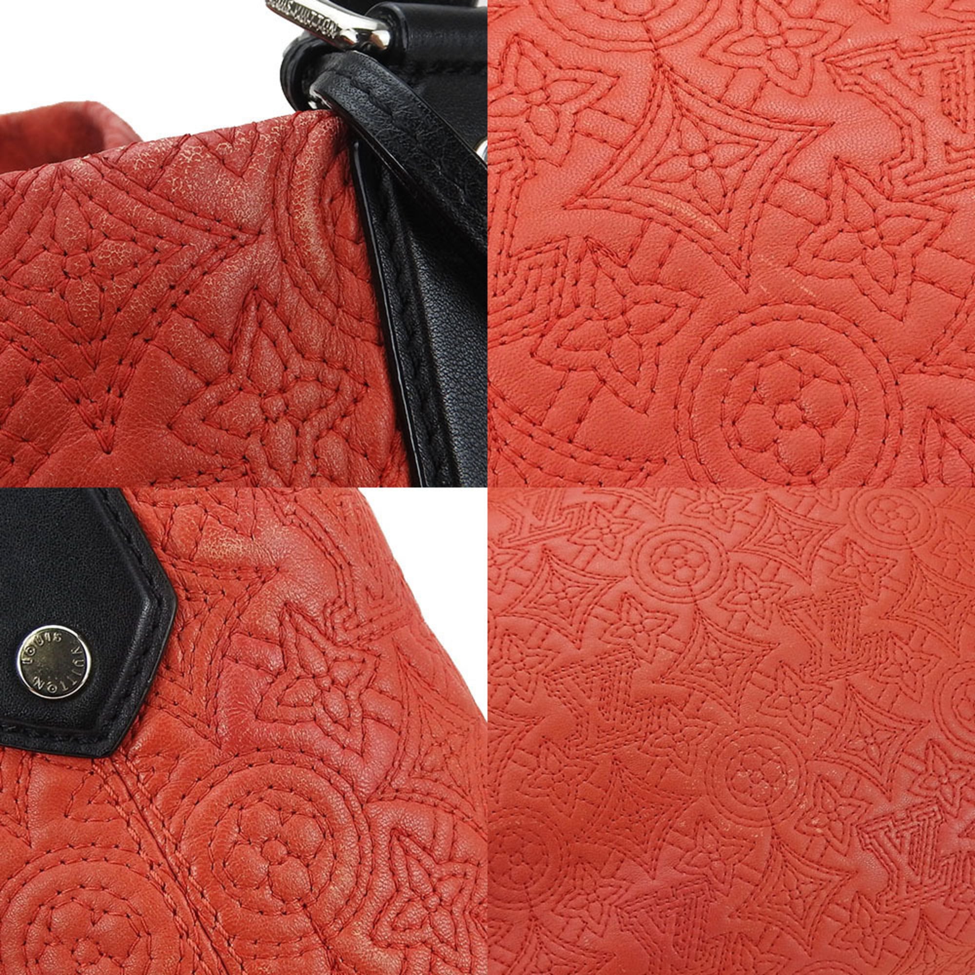 Louis Vuitton Black Red Color Monogram Shoulder Bag
