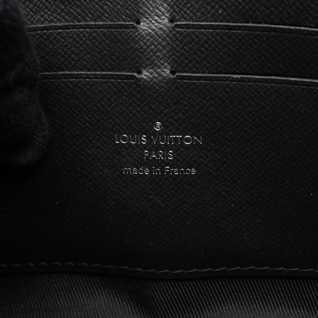 Louis Vuitton Black Coated Canvas Leather Shoulder Bag