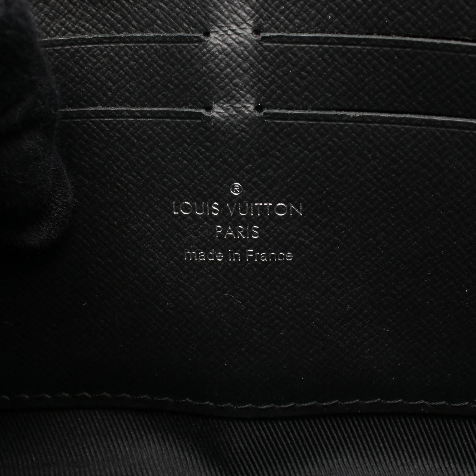 Louis Vuitton Black Coated Canvas Leather Shoulder Bag